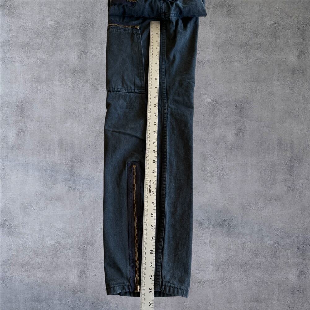 J Galt Brandy Melville Shanghai Cargo Pants Black Wide Leg Utility Y2K Sz Sm - Picture 11 of 11